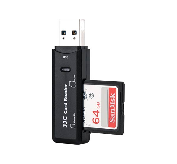 JJC CR-SDMSD1 SD-und Micro-SD Karten Leser USB 3.0 5Gb