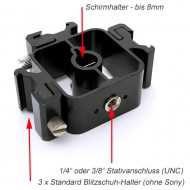 Blitzhalter und Schirmhalter für bis zu 3 Blitzgeräte Typ 3
