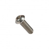 Schraube Rundkopf 1/4 Zoll UNC 14mm Chromstahl A2 Innensechskant