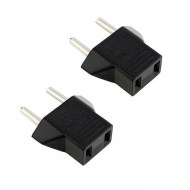 2 Stück Stecker Adapter USA, KANADA auf EU Europa (110 V auf 220 V)