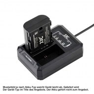 JJC DCH USB Doppel Akku Ladegerät für Akku Canon LP-17