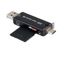 JJC-MCH-STK6GR Kartenleser USB 3 und USB C