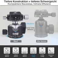 Panorama Kugelkopf mit 2-fach Drehrichtung, Arca Swiss kompatibel
